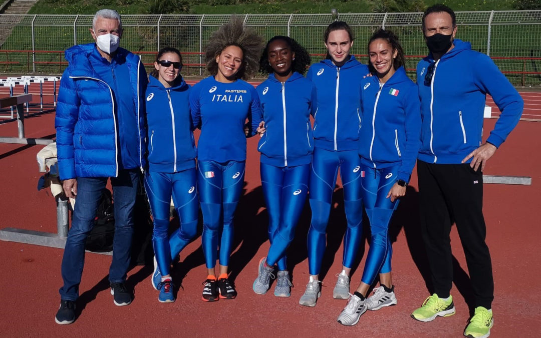 Staffetta 4×100 Italia: le atlete azzurre preparano le Olimpiadi sulla pista del CUS Catania