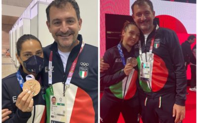 Tokyo: l’ex cusina Alberta Santuccio bronzo nella spada a squadre. Festeggia anche il presidente Mazzone