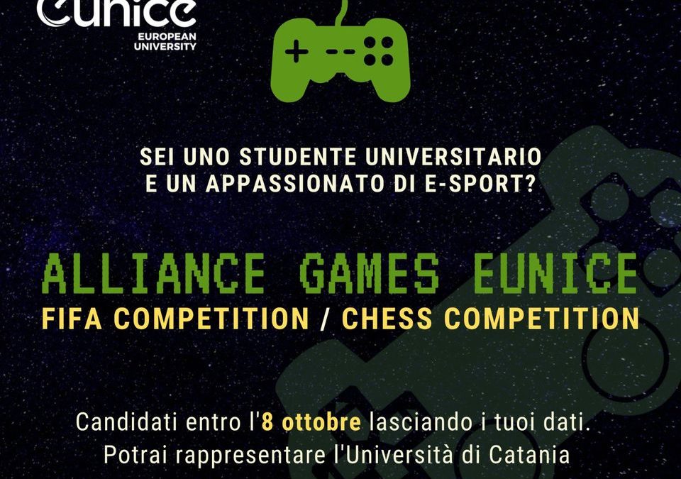 Alliance Games di Eunice – candidati per rappresentare l’Università