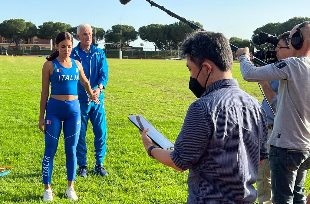 MEDIA – Una troupe della tv giapponese al CUS Catania per “apprendere” i segreti della staffetta