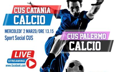 CNU, mercoledì 2 la diretta di CUS Catania – CUS Palermo di calcio. Vincono basket maschile e volley femminile