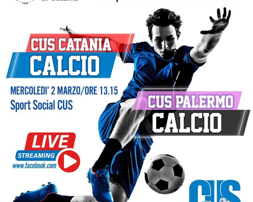 CNU, mercoledì 2 la diretta di CUS Catania – CUS Palermo di calcio. Vincono basket maschile e volley femminile