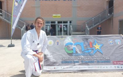 CNU di Cassino, oro e bronzo per il CUS nel taekwondo con Carlo Nicolussi