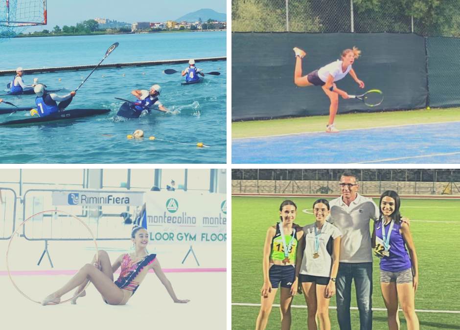 Settimana di soddisfazioni per gli atleti cusini: ottimi risultati in atletica, ginnastica, canoa polo e tennis