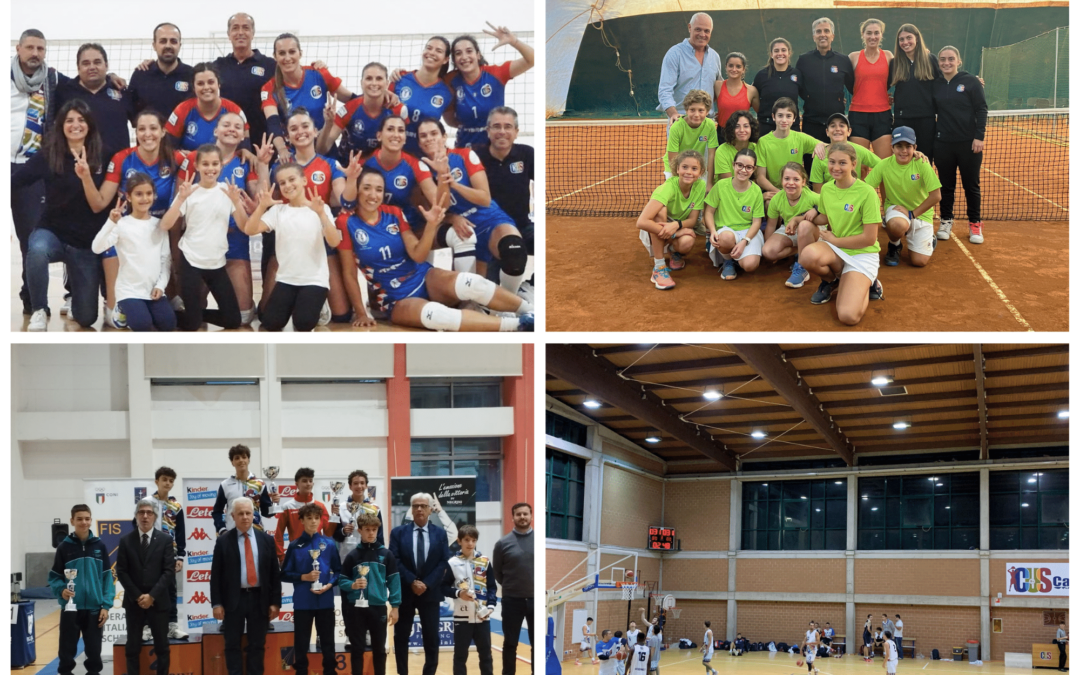 Volano le ragazze del Cus Catania, vincono i team di Volley e Tennis: bene anche i giovani della Scherma