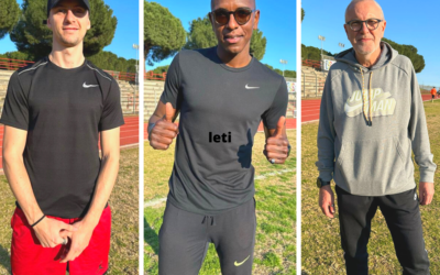Gli olimpionici di atletica Alessandro Sibilio e Josè Bencosme si allenano al Cus