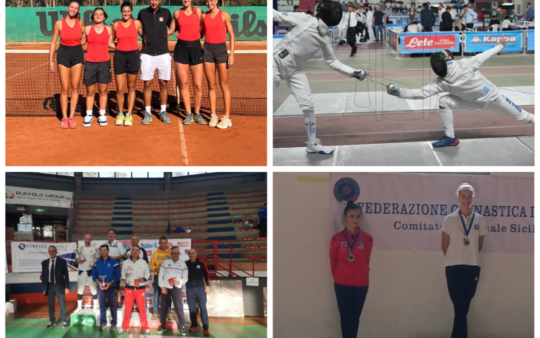 Super weekend per il Cus Catania, vincono le ragazze del tennis all’esordio: medaglie da scherma e ginnastica