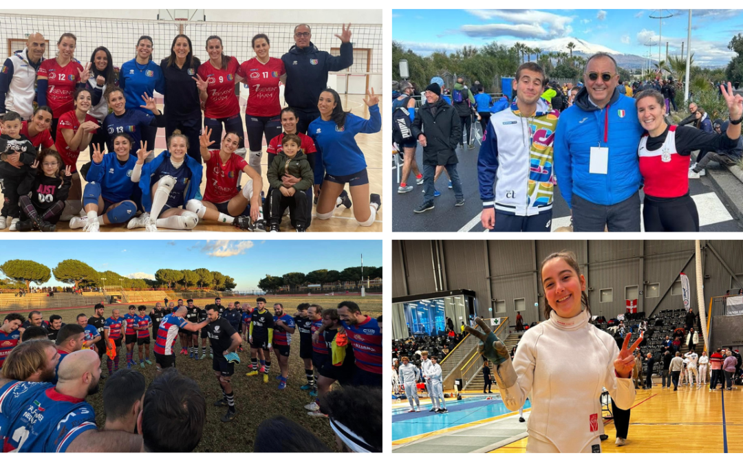 Super weekend per il Cus Catania, vincono ancora Volley e Rugby: benissimo Scherma e Atletica