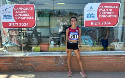 Atletica, Giorgia Prazza quarta ai campionati nazionali Juniores e Promesse