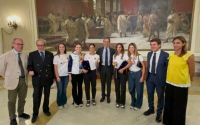 Trofeo Coni: spadiste e delegazione del Cus Catania ricevute dal sindaco