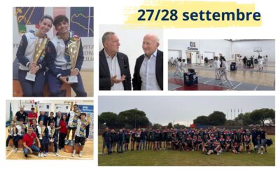 Last weekend of september: podi nella Scherma, in campo Rugby e Calcio
